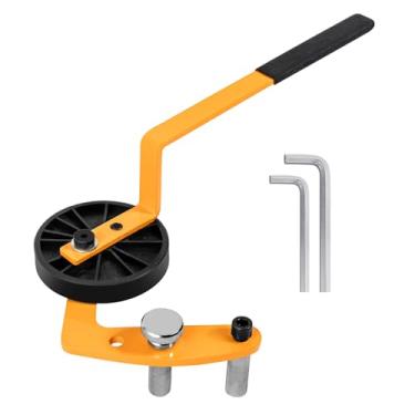 Imagem de Ferramenta de alisamento de tábua de deck, aço resistente, dobrador de deck ajustável e alisador de tábuas com alça antiderrapante para madeira 2 x 4, ferramentas de instalação de deck rápida e fácil