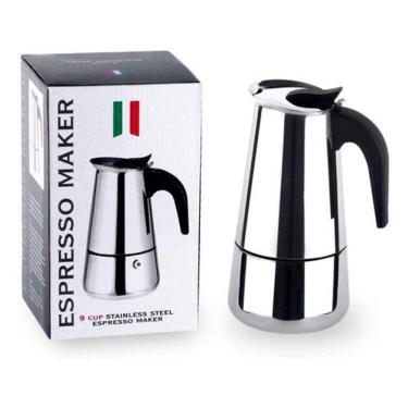 Imagem de Cafeteira Italiana Espesso Maker De Aço Inox 9 Xicaras 02