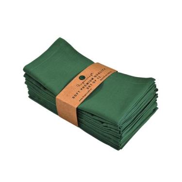 Imagem de Guardanapos de pano FINGERCRAFT, pacote com 12, 46x46 cm, verde éden