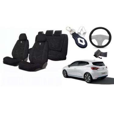 Imagem de Combo Personalizado Clio 2018-2024 + Volante + Chaveiro Tecido - Iron 