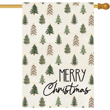 Imagem de Bandeira de jardim Baccessor 71x102 cm de Natal frente e verso