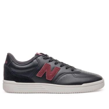 Imagem de Tênis Unissex New Balance BB80FAD Preto/Vinho, Preto, 41
