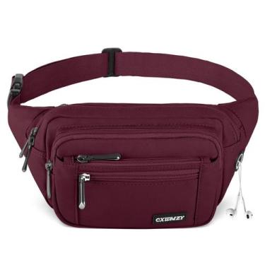 Imagem de Bolsa de cintura Fanny Pack CXWMZY impermeável para mulheres e homens