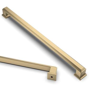 Imagem de Armário de cozinha com alças Asidrama Brushed Gold de 10 polegadas, pa