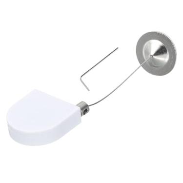 Imagem de Generic Trava de cabo de segurança retrátil, controle remoto, branco, 90 cm de comprimento, corda antiperda, TV, DVD, trava de cabo de hardware
