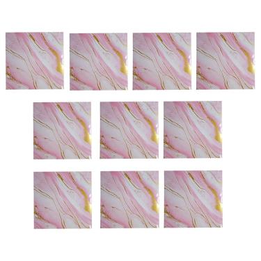 Imagem de Placa Adesiva Marmore 3D Kit 10 uni Papel de Parede Autocolante Obra Reforma Casa Cozinha Banheiro Ambiente Moderno