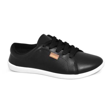 Imagem de Tênis Moleca Napa Casual Costurado Feminino Preto, 35