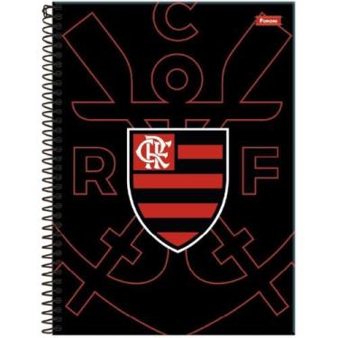 Imagem de Caderno 01X1 Capa Dura Flamengo FIT 80 Folhas (pacote com 4) - Foroni