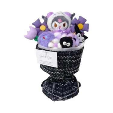 Imagem de Brinquedo De Pelúcia Kawaii Sanrio Kuromi Hellokitty Cinnamoroll Buquê