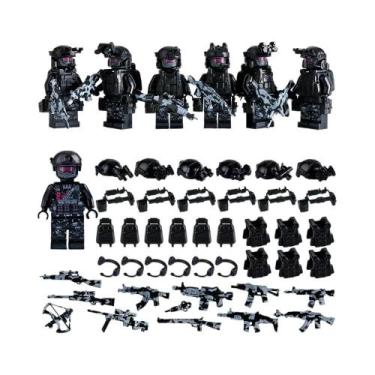 Imagem de Mini Boneco De Blocos De Montar Das Forças Especiais Camufladas Do Des