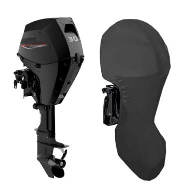 Imagem de TeBaisea Capa completa externa para motores de popa Mercury (15HP、20HP 4STR 2CYL 333CC(2018>), Comprimento da perna: 63,5 cm)