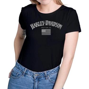 Imagem de Camisa Camiseta de Algodão Masculina Feminina Unissex Harley Davidson 