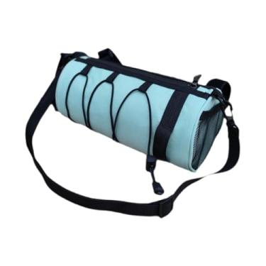 Imagem de harayaa Bolsa de guidão profissional para bicicleta, bolsa de ombro para ciclistas urbanos, Luz Verde