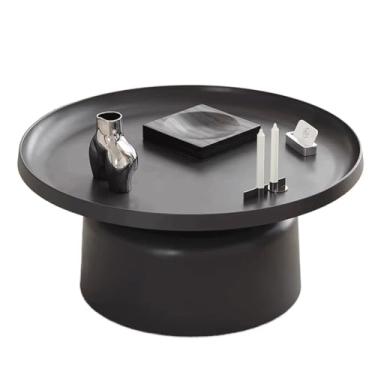 Imagem de Mesa de centro nórdica para sala de estar, mesa de centro, apartamento, redondo, moderno, simples, criativo, mesa de cabeceira, mesa lateral para quarto (A)