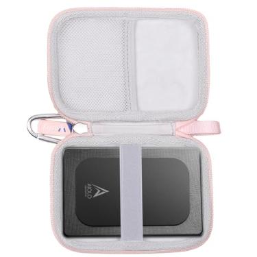 Imagem de Capa de disco rígido para Aiolo Innovation/Western Digital WD My Passport 500 GB 1 TB 2 TB 3 TB 4 TB 5 TB 6 TB bolsa de viagem portátil para HDD externo, apenas capa (rosa)