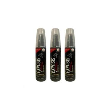 Imagem de Kit 3 Repelente com Icaridina contra dengue Exposis Extreme Spray 100M