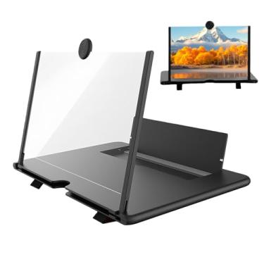 Imagem de Amplificador De Ecrã De Telemóvel, Amplificador de em Alta Definição Dobrável com Tela Ampla e Portátil, Ampliador de Ecrã com Função de Projetor, para s Vídeos Jogos Fotos e