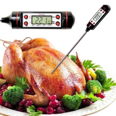 Imagem de Termômetro Culinário Cozinha Digital Mede -50ºc A +300ºc