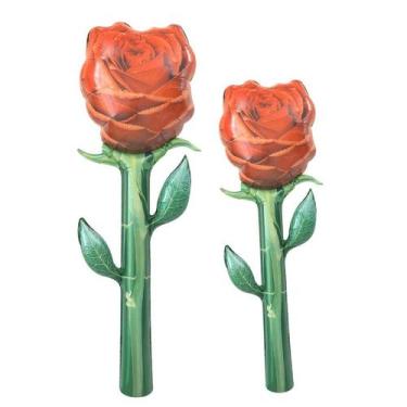 Imagem de Balão Metalizado Romantic 3D Rose 150x55cm para festa de casamento - y