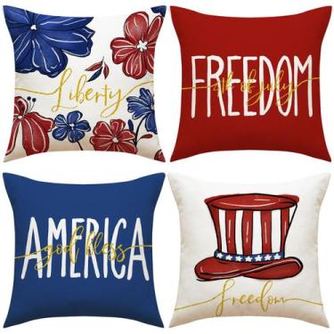 Imagem de Conjunto de fronhas, 4 de julho, Patriotic USA Independence - yiweisai