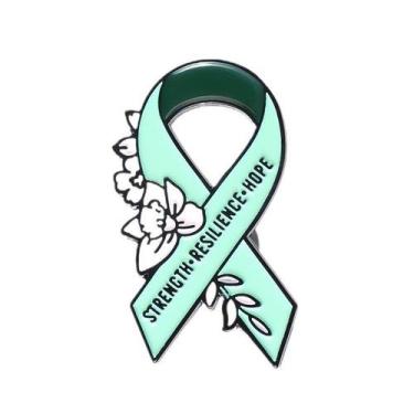 Imagem de Brooch Pin Awareness Ribbon Alloy Enamel Lapel Crachá - yiweisai