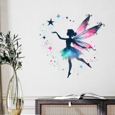 Imagem de Adesivos de parede Ballet Dancer Fairy Butterfly PVC 40x60cm - yiweisa