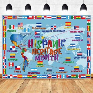 Imagem de Tapeçaria para pendurar na parede Hispanic Heritage Month 150x100cm - 