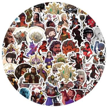 Imagem de Pacote de adesivos Baldurs Gates Anime Waterproof Vinil 60 unidades - 
