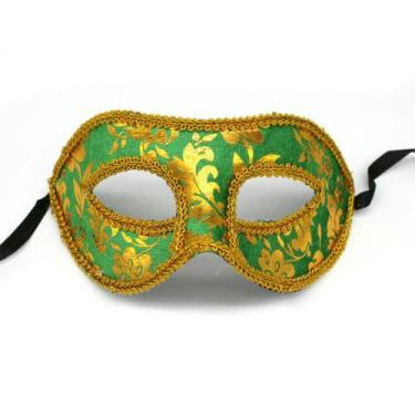 Imagem de Máscara para festa de Halloween, plástico, meia face, cosplay de Natal