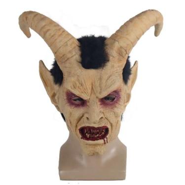 Imagem de Máscara de rosto humano, Lúcifer, látex para fantasia de carnaval de H