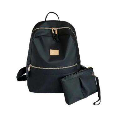 Imagem de Mochila Unissex De Nylon De Alta Capacidade, Cor Sólida, Estilo Minima