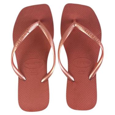 Imagem de Chinelo Havaianas Feminino Slim Square Original Cor:Canyon ClayTamanho