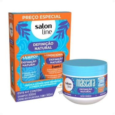 Imagem de Kit Salon Line Definição Natural: Shampoo e Creme Multifuncional 300ml