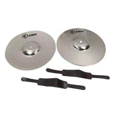 Imagem de Pratos Fanfarra 10'' Infantil Ferro Banda Marcial  - Luen