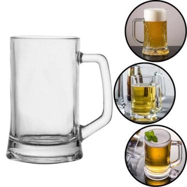 Imagem de Caneca Vidro Lisa Chopp Cerveja 360ml Bar Restaurante - Catuaí