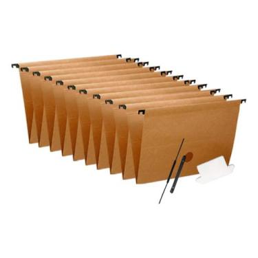 Imagem de Pasta Suspensa Kraft Arquivo Com Haste Plástica Dello 10 Un - Delo