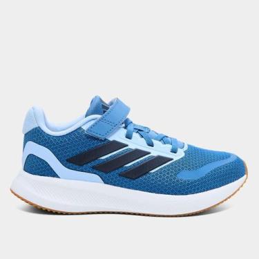 Imagem de Tênis Infantil Adidas Runfalcon, Azul, Preto, 29