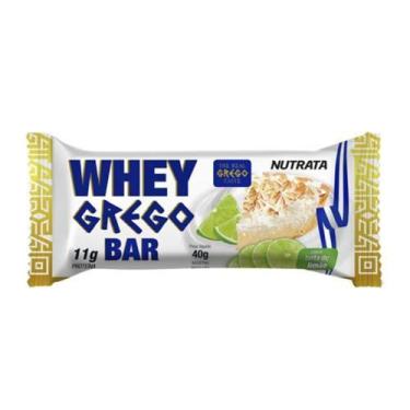 Imagem de Barra Whey Grego Bar - 1 Unidade de 40g Torta de Limão - Nutrata