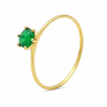 Imagem de Anel em Ouro 18K Cálice com Esmeralda Verde - Justino Ribas, 13