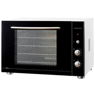 Imagem de Forno Elétrico Fischer Turbo Fast Bancada 80L, Preto e Branco, 220V