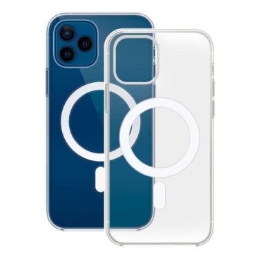 Imagem de Case Capa Magnética Transparente Compatível iPhone 12 Pro - Baú do Vik