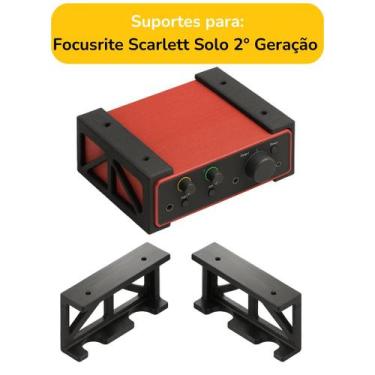 Imagem de Suporte Fixar Mesa Interface Audio Focusrite Scarlett Solo 2 Geração -
