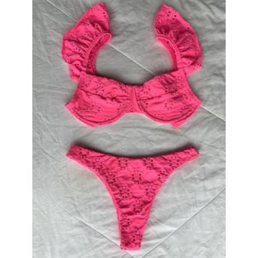 Imagem de Biquíni Grécia - SMELL SWIMWEAR, Rosa, Asa Delta + meia taça aro com b