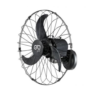Imagem de Ventilador de parede 60 cm preto bivolt marca go ar, Bivolt