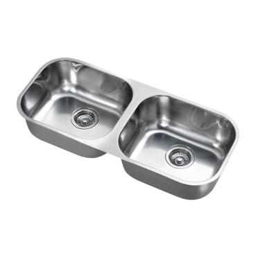 Imagem de Cuba Dupla Docol Spice 83x34 017025CH Inox Alto Brilho