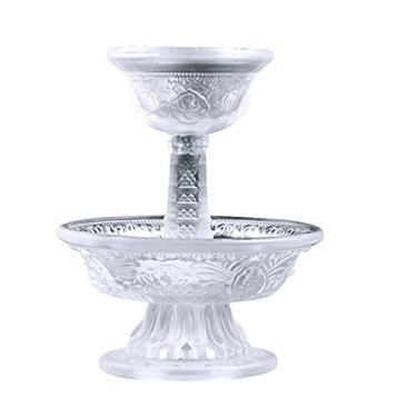 Imagem de 2 Unidades Taça Dharma Tigela De Oferenda Budista De Tigela De Água Budista Vidro Suprimentos De Budismo Água Tibetana Altar De Delicado De Cristal Adoração