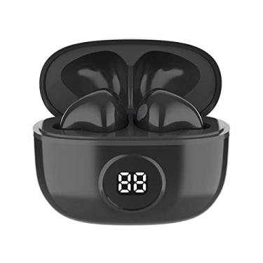 Imagem de WB Fone de ouvido Bluetooth In-ear Mini IO, Sem fio, Display Digital, Bateria 20h, IPX4, Super Bass, Compacto, Touch sensível ao toque, Conexão automática, Preto