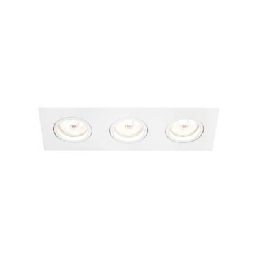 Imagem de Spot de Embutir Newline Lisse II para 3 Lâmpadas AR70 GU10 Bivolt Branco