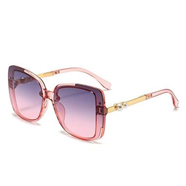 Imagem de Óculos de Sol Feminino Proteção UV Temperamento Pérola Óculos de Sol Street Shot Óculos de Sol Moda Versátil, 2, Tamanho Único