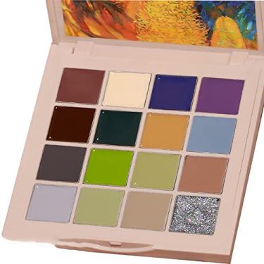 Imagem de Yajun Paleta de verniz de unhas de gel em creme sólido, conjunto de pintura de gel semipermanente de 16 cores com pincéis para unhas, kit de manicure de arte para casa, B, 1,5 g * 16